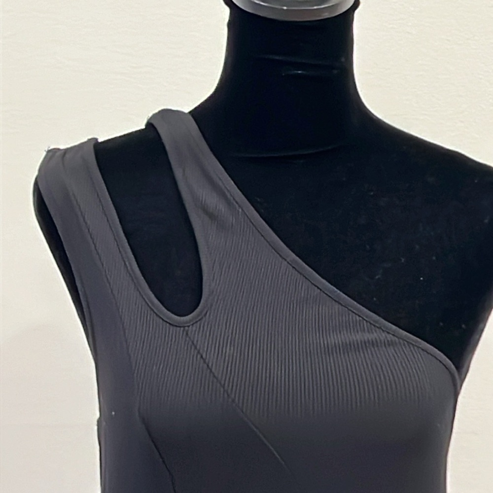 SKIMS Black One Shoulder Dress NWT - Picture 4 of 13